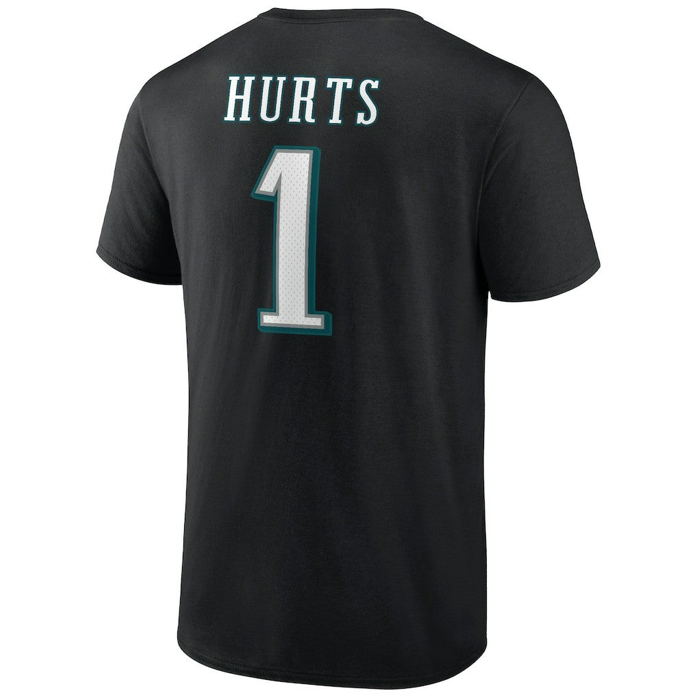 Jalen Hurts  Icon Player Name & Number T-Shirt - Philadelphia Eagles T-shirts