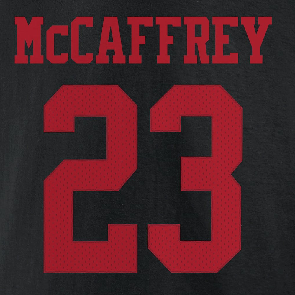 Christian McCaffrey  Icon Player Name & Number T-Shirt - San Francisco 49ers T-shirts