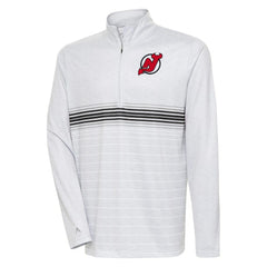 NHL New Jersey Devils Antigua Bullseye Quarter-Zip Pullover Top
