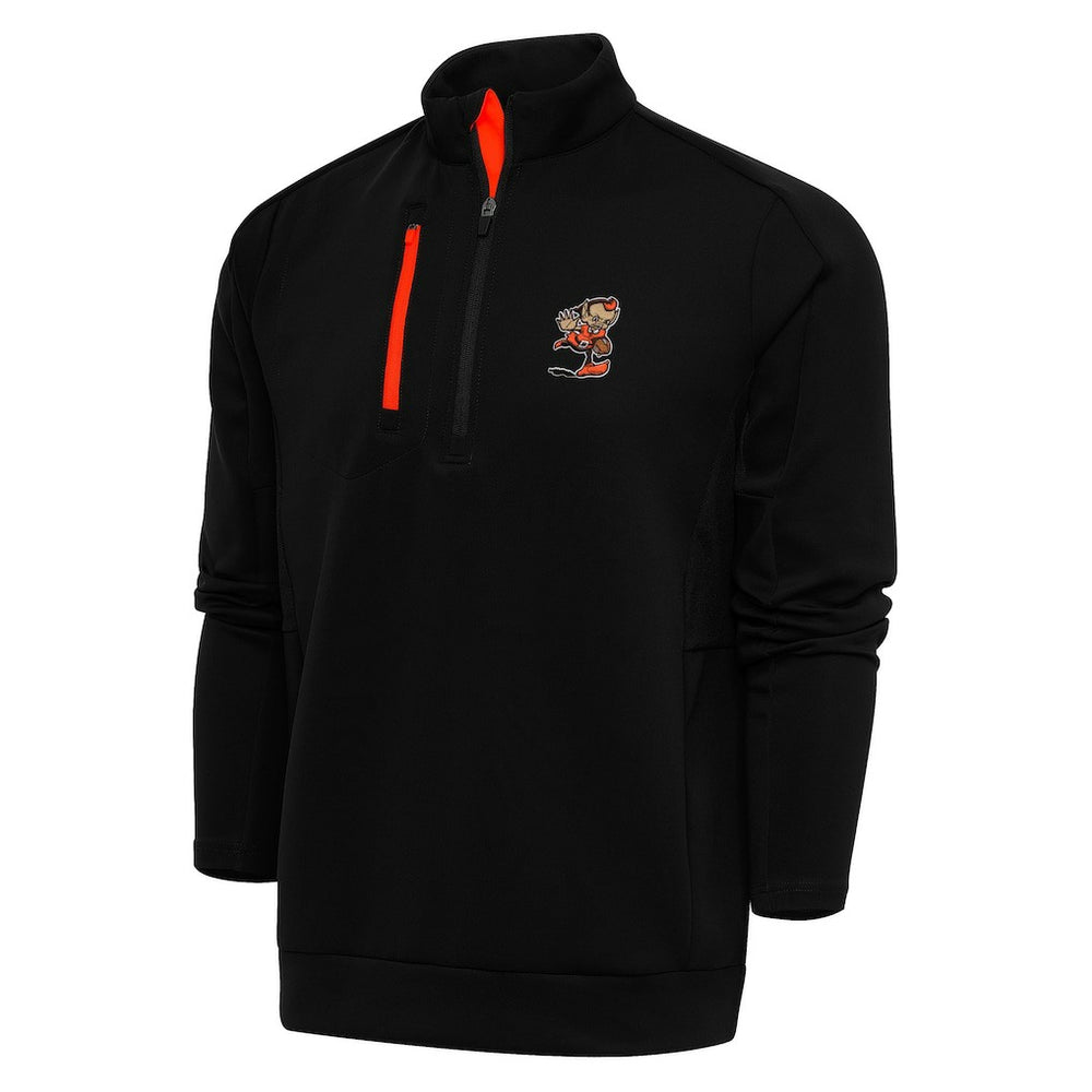 Antigua Team Logo Generation Quarter-Zip Pullover Jacket - Cleveland Browns Pullover
