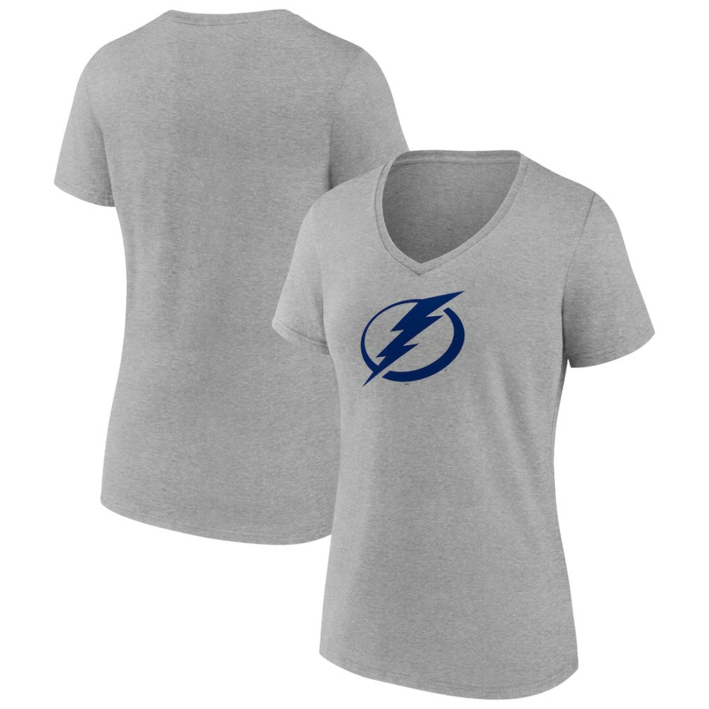 NHL Tampa Bay Lightning Women's Primary Logo Team V-Neck T-Shirt