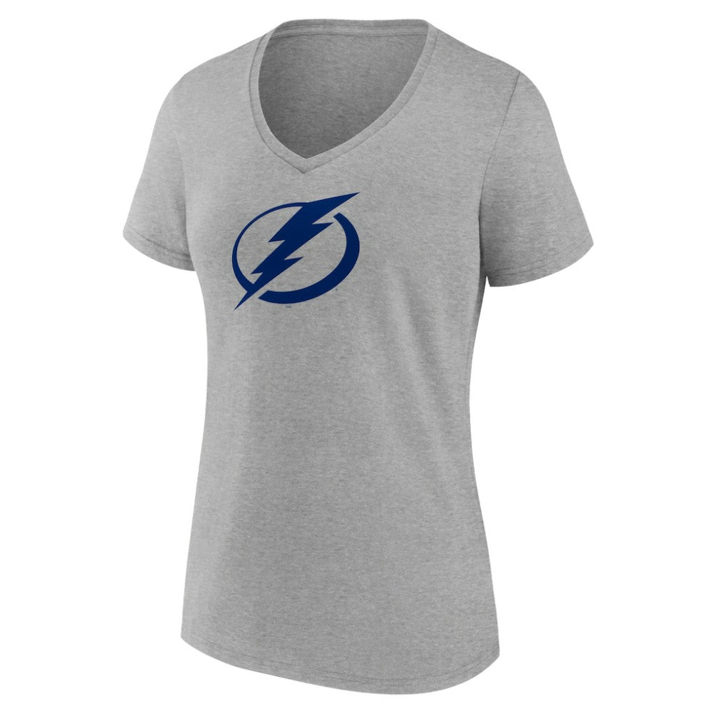 NHL Tampa Bay Lightning Women's Primary Logo Team V-Neck T-Shirt