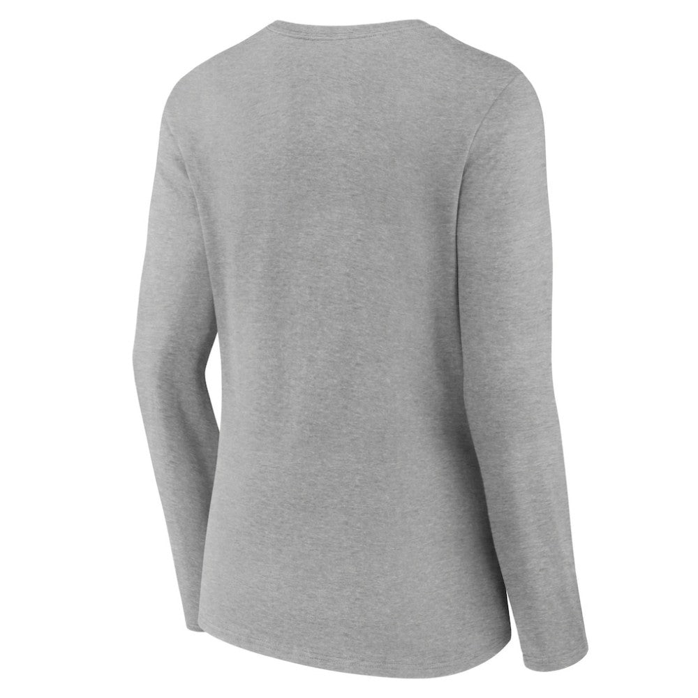 NHL Montreal Canadiens Women's Primary Logo Team Long Sleeve V-Neck T-Shirt