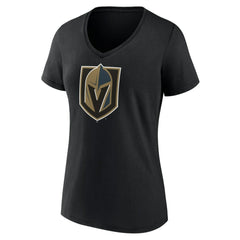 NHL Vegas Golden Knights Women's Team Primary Logo V-Neck T-Shirt