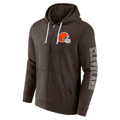 Offensive Lineup Hoodie Full-Zip Hoodie - Cleveland Browns Hoodies