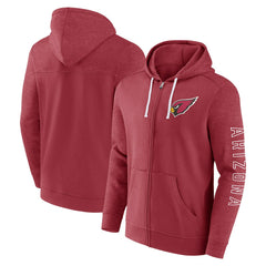 Offensive Lineup Hoodie Full-Zip Hoodie - Arizona Cardinals Hoodies