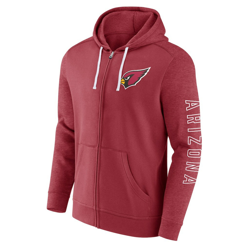 Offensive Lineup Hoodie Full-Zip Hoodie - Arizona Cardinals Hoodies