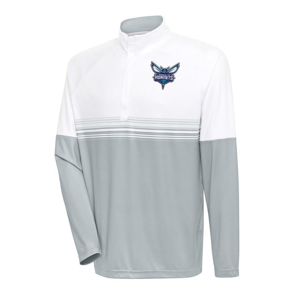 Charlotte Hornets Antigua Bender Quarter-Zip Pullover Top