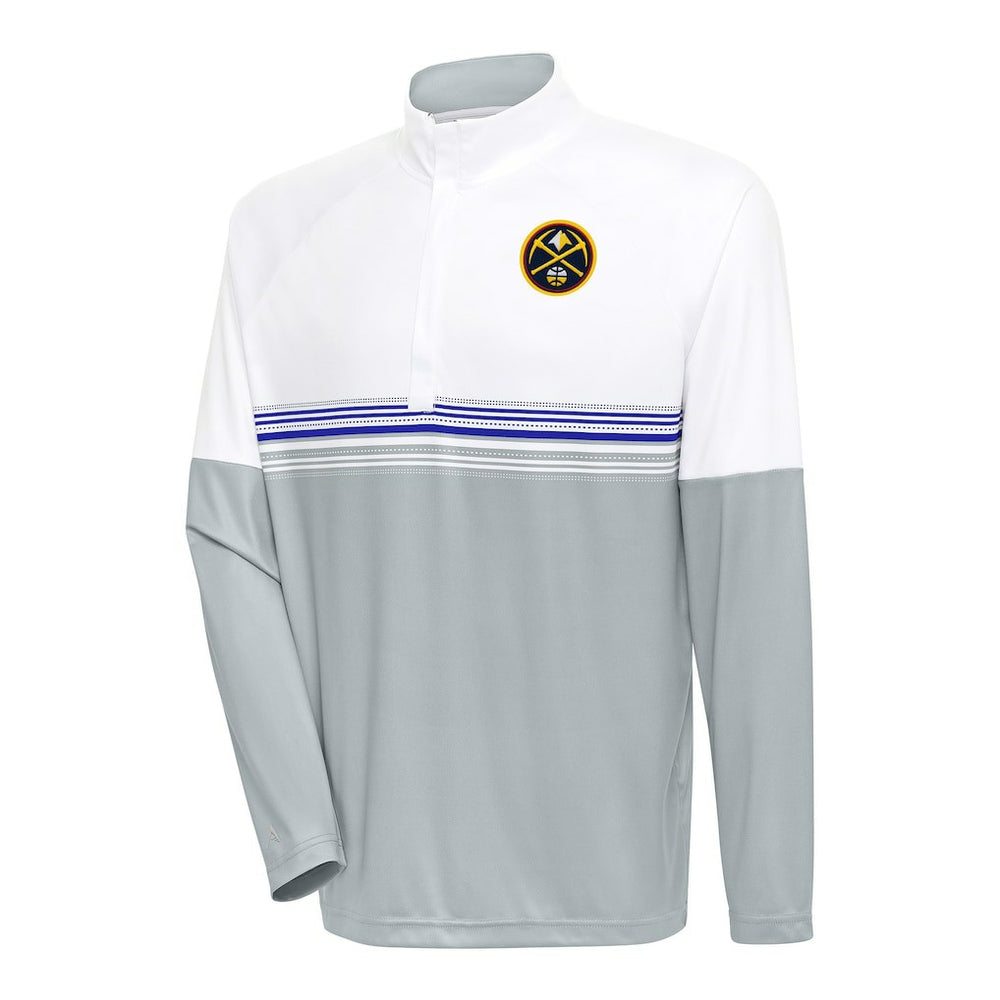 Denver Nuggets Antigua Bender Quarter-Zip Pullover Top sale