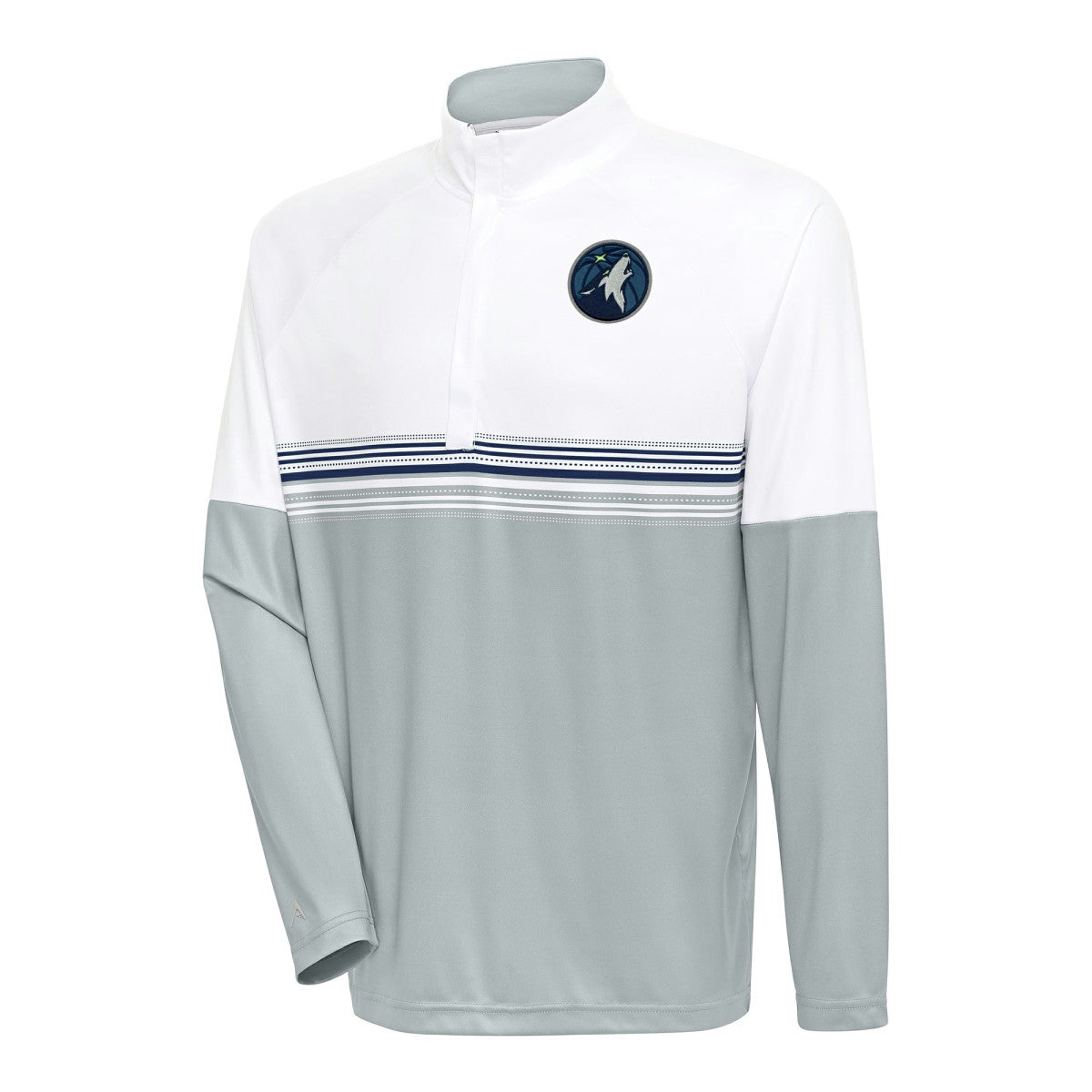 Minnesota Timberwolves Antigua Bender Quarter-Zip Pullover Top