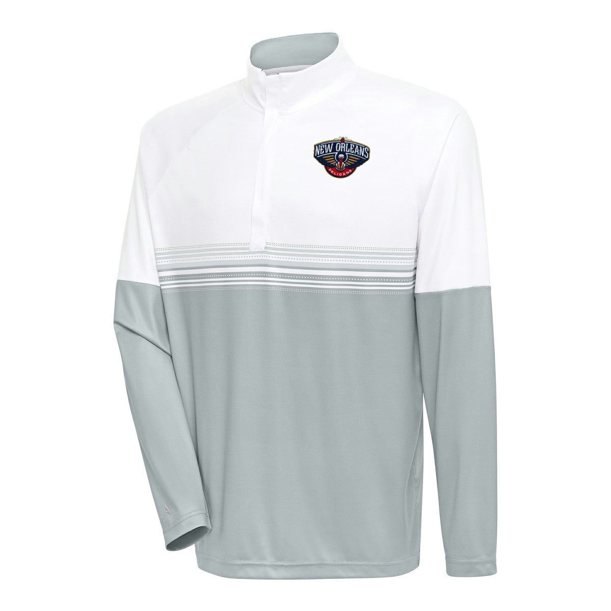 New Orleans Pelicans Antigua Bender Quarter-Zip Pullover Top