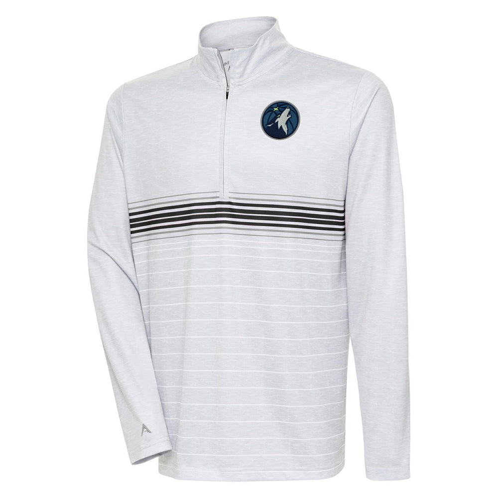 Minnesota Timberwolves Antigua Bullseye Quarter-Zip Pullover Top