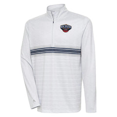 New Orleans Pelicans Antigua Bullseye Quarter-Zip Pullover Top