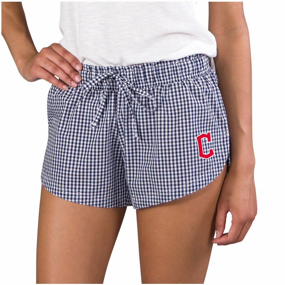 Navy Cleveland Guardians Concepts Sport Women's Tradition Woven Shorts