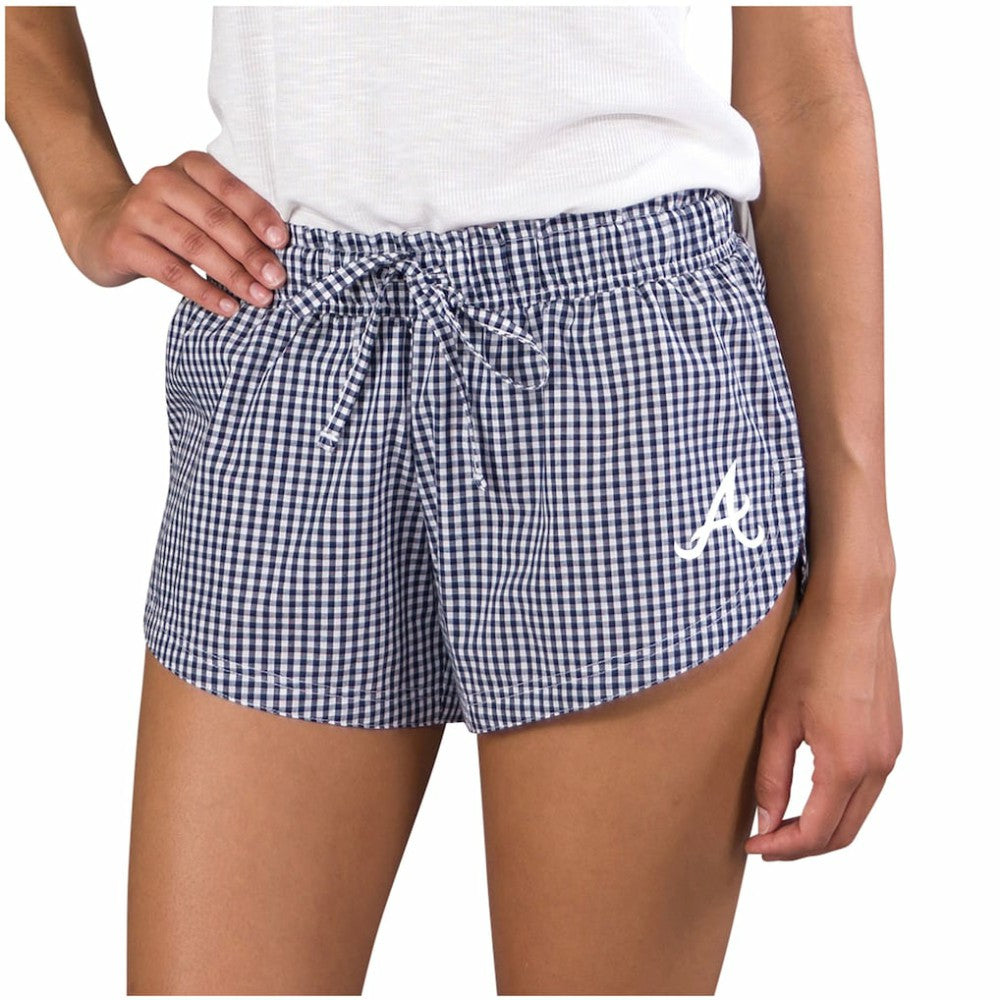 Navy Atlanta Braves Concepts Sport Women's Tradition Woven Shorts