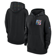 Women's 2023 NFL Crucial Catch Club Pullover Hoodie - New Orleans Saints Hoodies