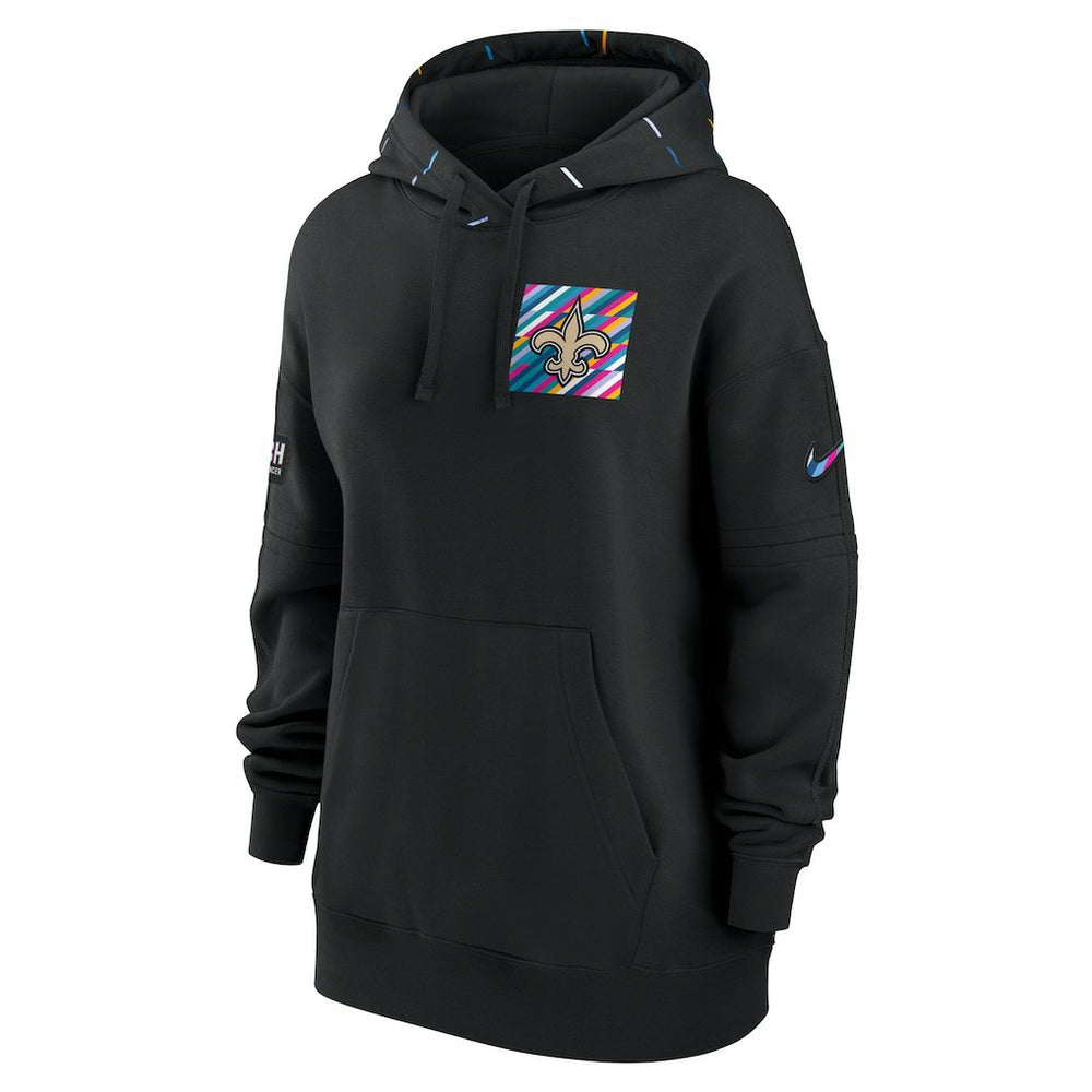 Women's 2023 NFL Crucial Catch Club Pullover Hoodie - New Orleans Saints Hoodies