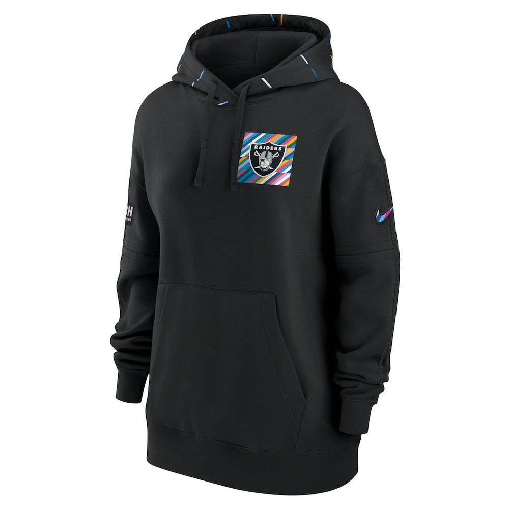 Women's 2023 NFL Crucial Catch Club Pullover Hoodie - Las Vegas Raiders Hoodies