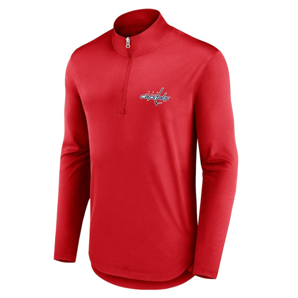 NHL Washington Capitals Fanatics Mock Neck Quarter-Zip Top