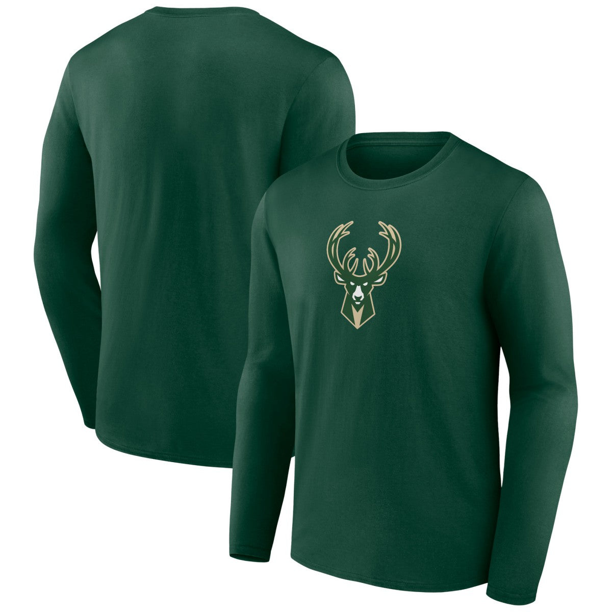 Milwaukee Bucks Primary Team Logo Long Sleeve T-Shirt