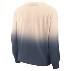 Tan/Navy Houston Astros Fanatics Women's Luxe Lounge Arch Raglan Pullover Sweatshirt