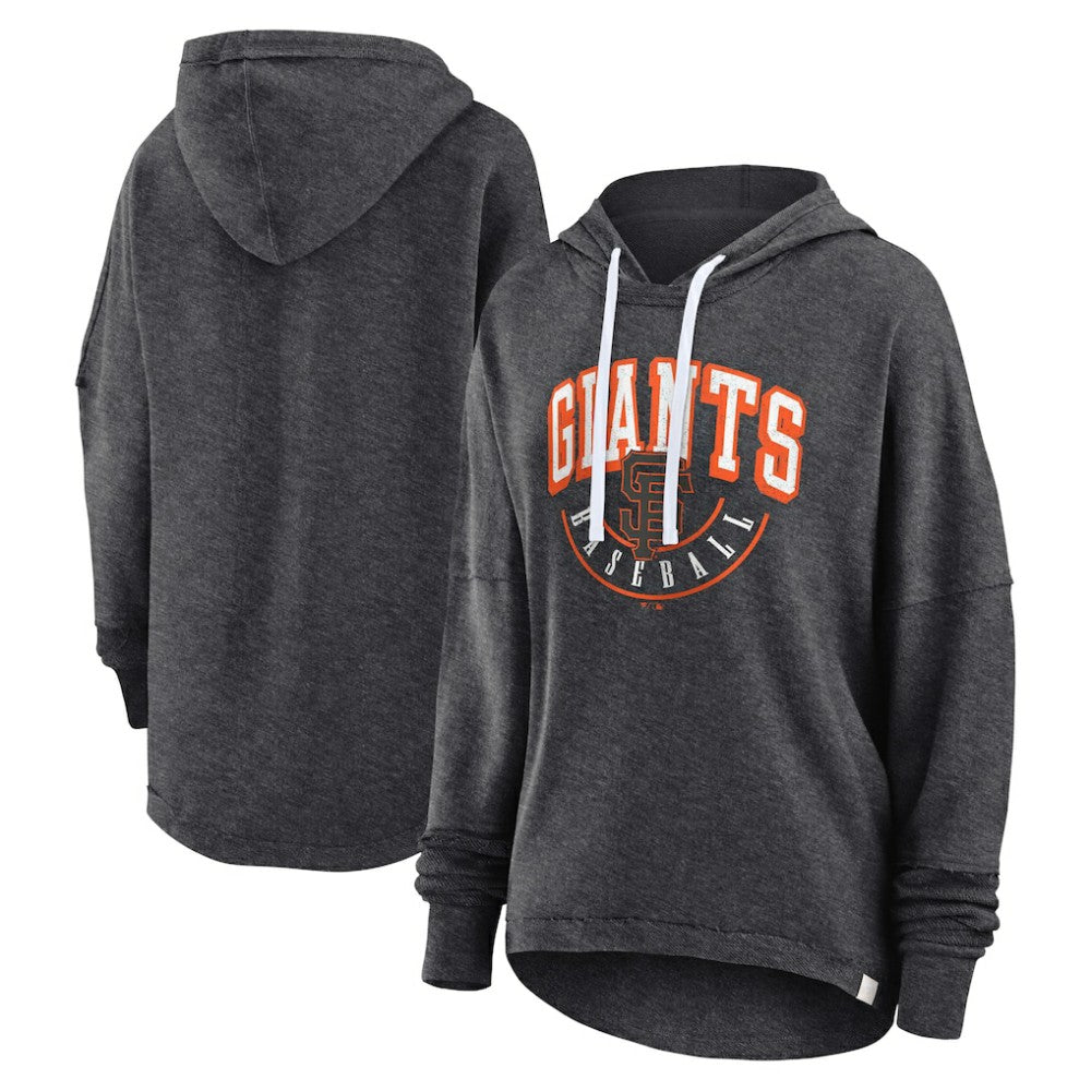 Heather Charcoal San Francisco Giants Fanatics Women's Luxe Pullover Hoodie