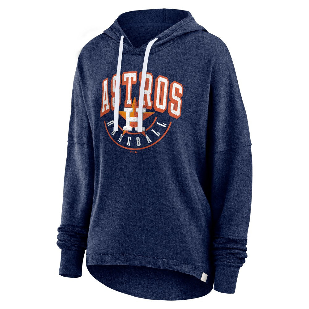 Heather Navy Houston Astros Fanatics Women's Luxe Pullover Hoodie