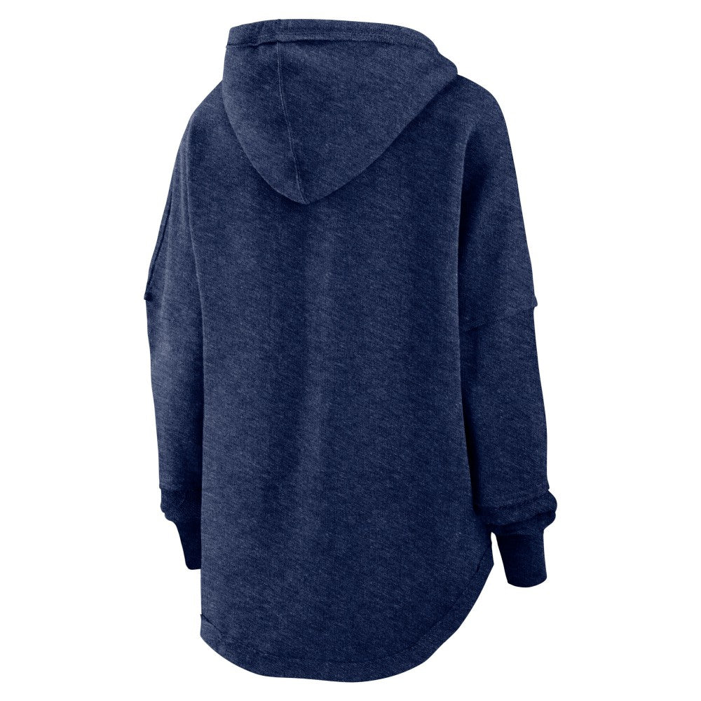 Heather Navy Houston Astros Fanatics Women's Luxe Pullover Hoodie
