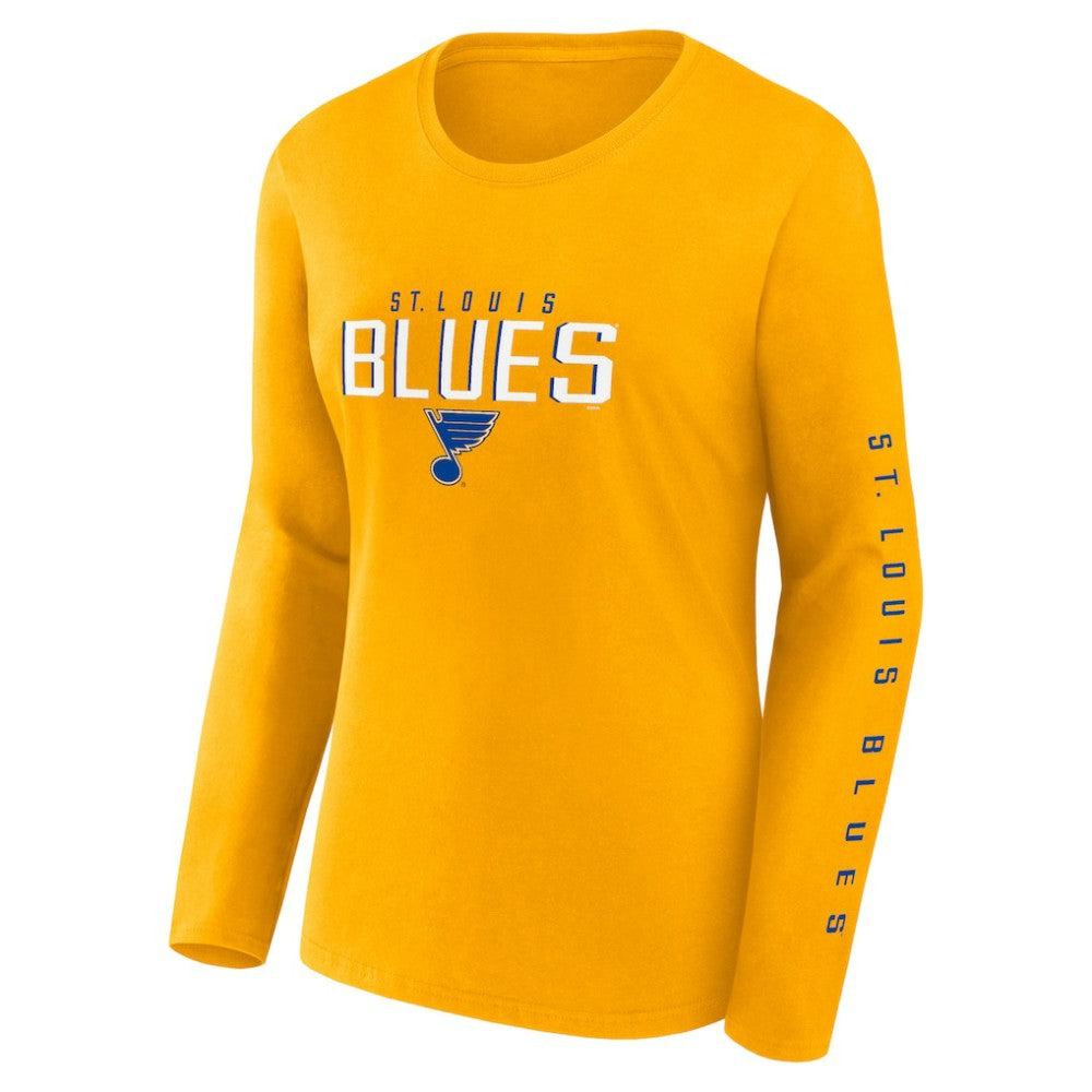 NHL St. Louis Blues Fanatics Women's Long and Short Sleeve Two-Pack T-Shirt Set