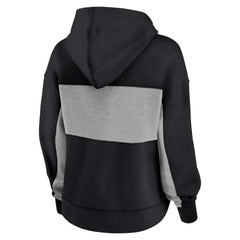 Women's Filled Stat Sheet Lighweight Modest Crop Hoodie - New Orleans Saints Hoodies