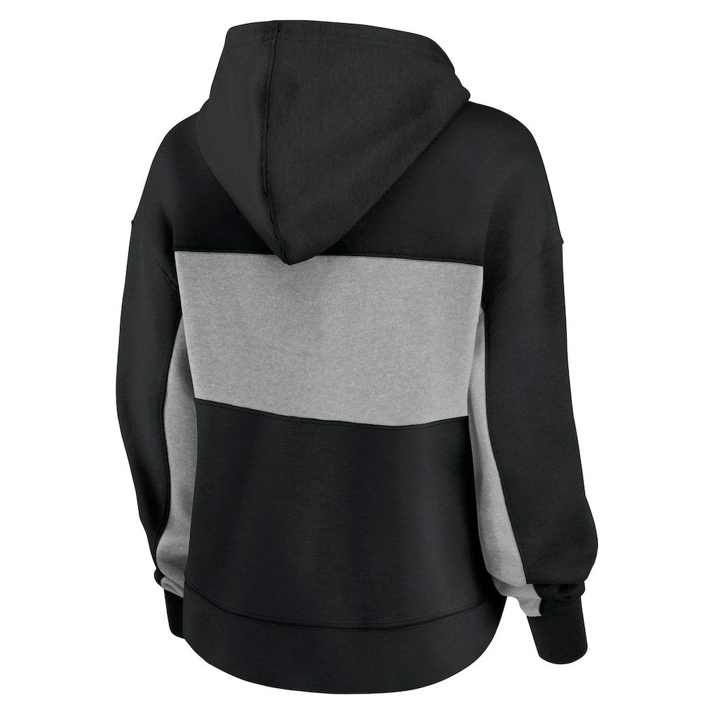 Women's Filled Stat Sheet Lighweight Modest Crop Hoodie - Carolina Panthers Hoodies