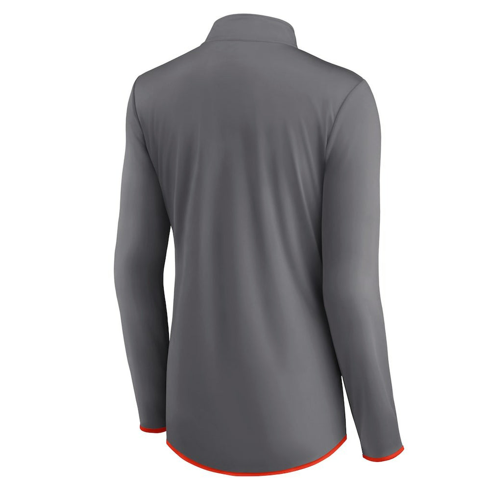 Women's Adult Corner Long Sleeve 1/4 Zip Top - Cleveland Browns Tops