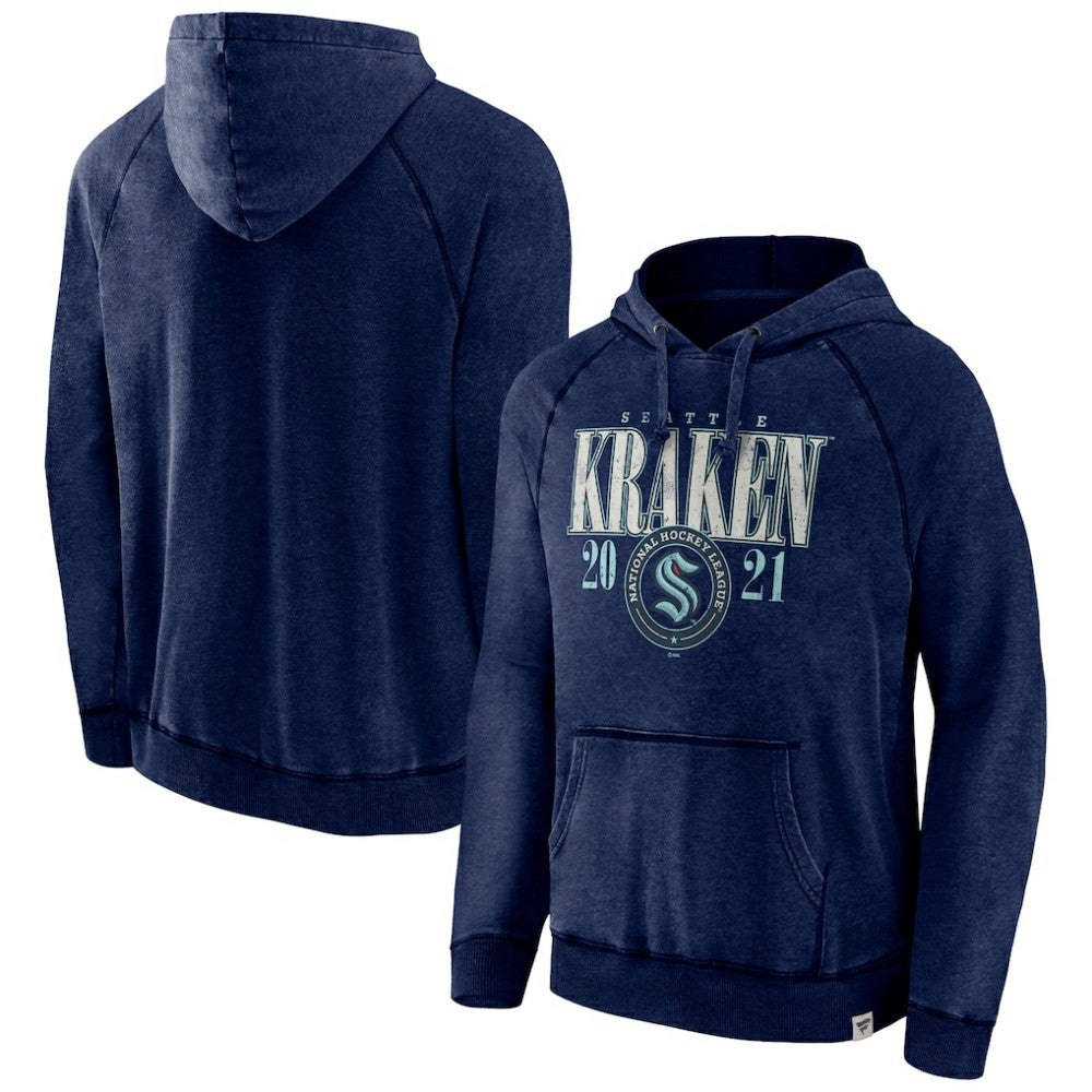 NHL Seattle Kraken Fanatics Shoulder-To-Shoulder Raglan Pullover Hoodie