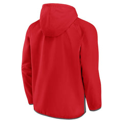 NHL Washington Capitals Fanatics Flagrant Foul Anorak Raglan Half-Zip Hoodie Jacket