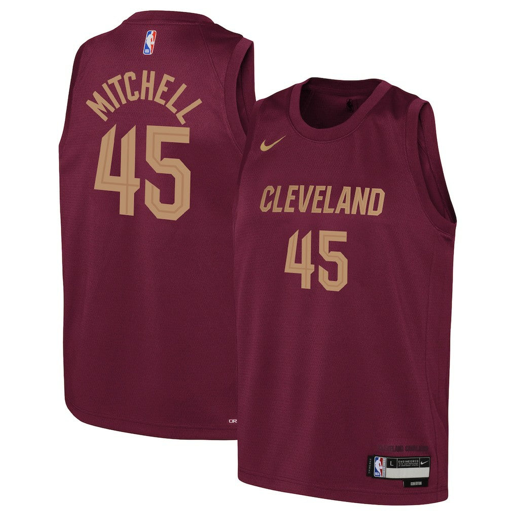 Nike Donovan Mitchell Cleveland Cavaliers Youth Swingman Jersey sale