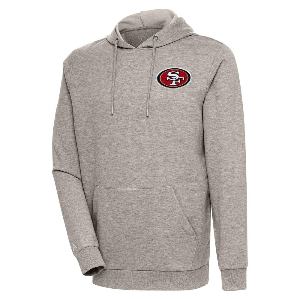 Antigua Action Lightweight Pullover Hoodie - San Francisco 49ers Hoodies