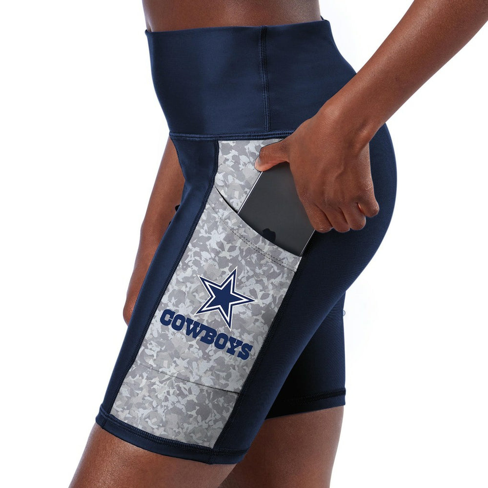 Certo Women's High Waist Logo Two-Pocket Biker Shorts - Dallas Cowboys Shorts