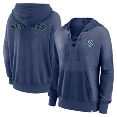 NHL Seattle Kraken Fanatics Women's Breakout Lace-Up Pullover Hoodie