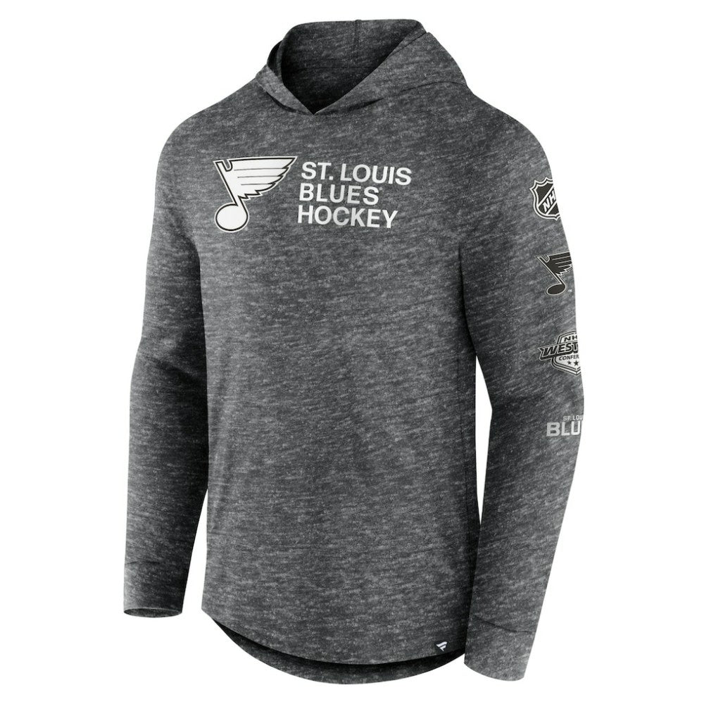 NHL St. Louis Blues Fanatics Stacked Long Sleeve Hoodie T-Shirt