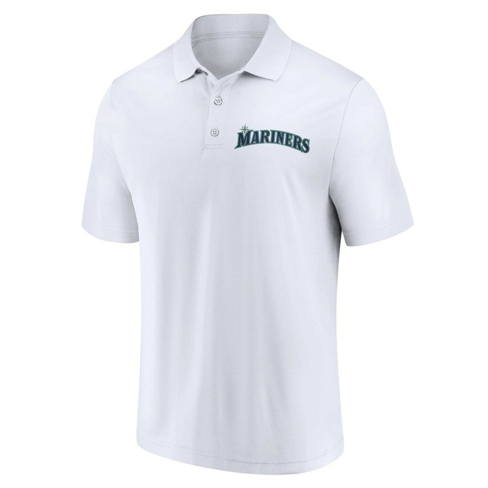 Navy/White Seattle Mariners Fanatics Two-Pack Logo Lockup Polo Set