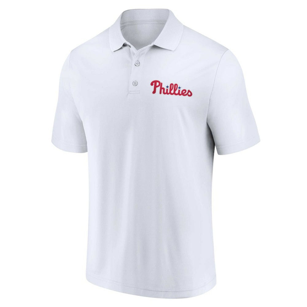 Red/White Philadelphia Phillies Fanatics Two-Pack Logo Lockup Polo Set
