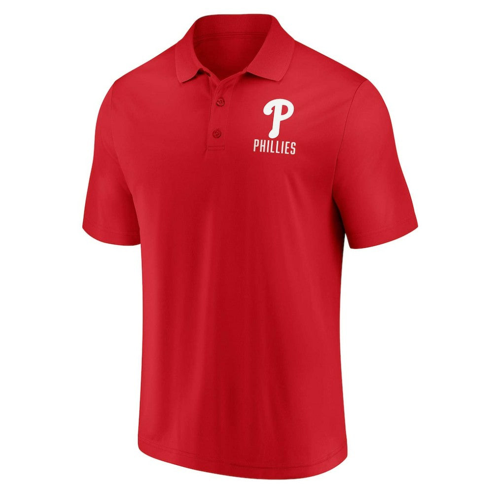 Red/White Philadelphia Phillies Fanatics Two-Pack Logo Lockup Polo Set