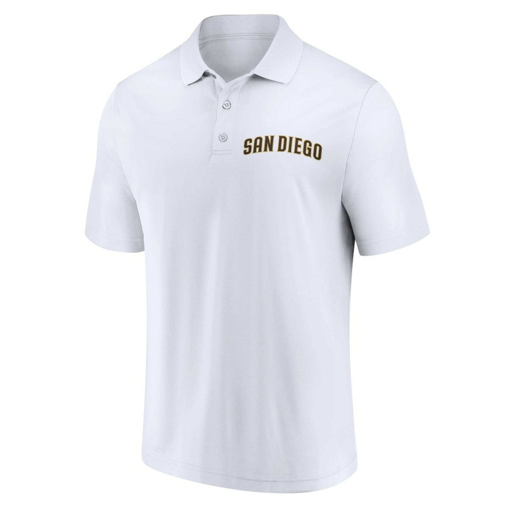 Brown/White San Diego Padres Fanatics Two-Pack Logo Lockup Polo Set