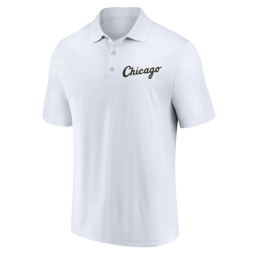 Black/White Chicago White Sox Fanatics Two-Pack Logo Lockup Polo Set