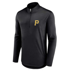 Black Pittsburgh Pirates Fanatics Quarterback Quarter-Zip Top