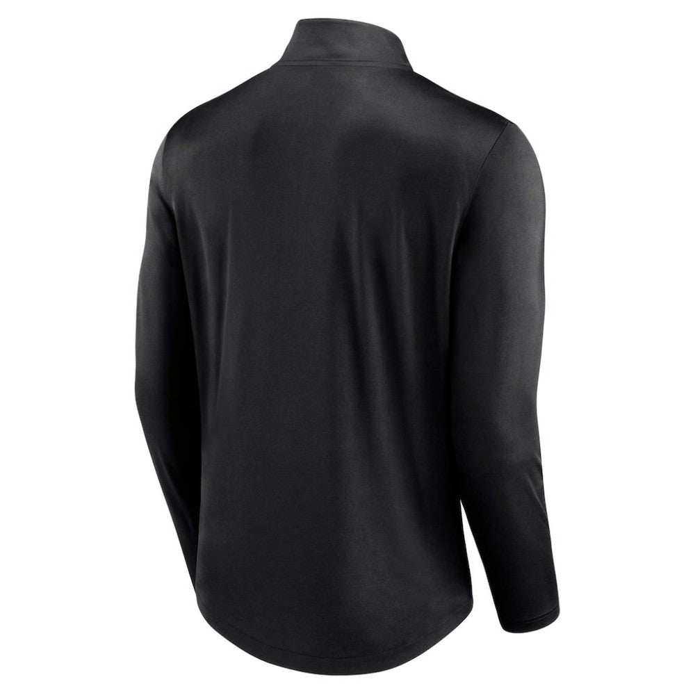 Black Pittsburgh Pirates Fanatics Quarterback Quarter-Zip Top