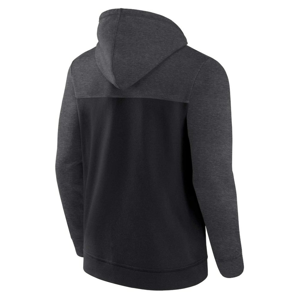 Black Pittsburgh Pirates Fanatics Offensive Line Up Lightweight Full-Zip Hoodie