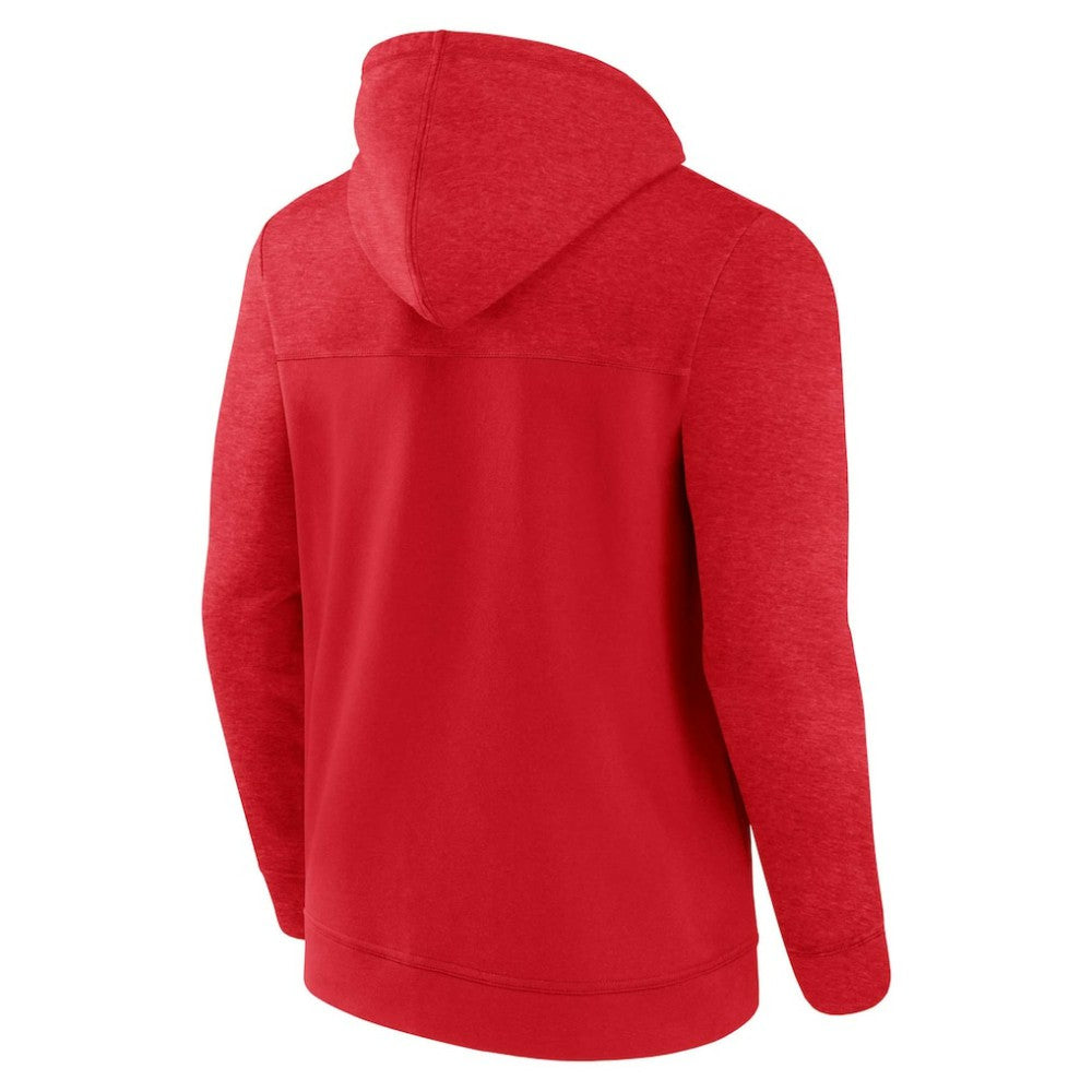 Red St. Louis Cardinals Fanatics Offensive Line Up Lightweight Full-Zip Hoodie
