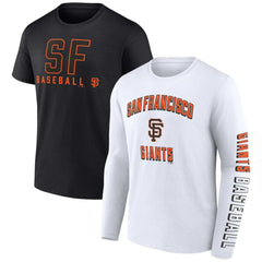 Black/White San Francisco Giants Fanatics Two-Pack Combo T-Shirt Set