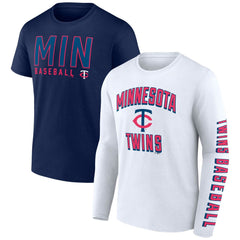 Navy/White Minnesota Twins Fanatics Two-Pack Combo T-Shirt Set